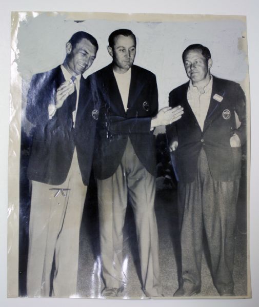 1946 Masters Bobby Jones, Ben Hogan, Herman Keiser  Green Jacket Shot Wire Photo