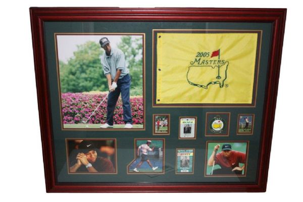 Career Tribute To Tiger Woods With PSA Certed Photo of Tiger