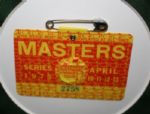 Deluxe Jack Nicklaus Masters Display W/ Signed 8X10 & 1972 Masters Badge