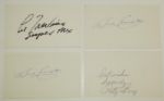 4 Autographed Index Cards Signed by Lee Trevino, Patty Berg, and Bruce Crampton(2)