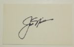 Jack Nicklaus Autographed Index Card