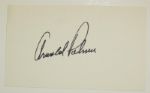 Arnold Palmer Autographed Index Card