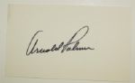 Arnold Palmer Autographed Index Card