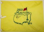 Lot of 5 Charl Schwartzel Autographed 2011 Masters Embroidered Pin Flags