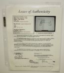 Matted Tiger Woods Signed Masters Scorecard W/JSA Cert B48725