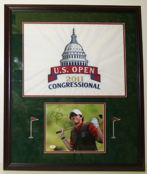 Rory McIlroy Autographed 2011 US Open Display