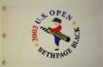 2002 US Open Embroidered Flag - Tiger Woods Champion