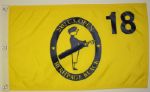 2002 US Open Silk Screen Flag - Tiger Woods Champion