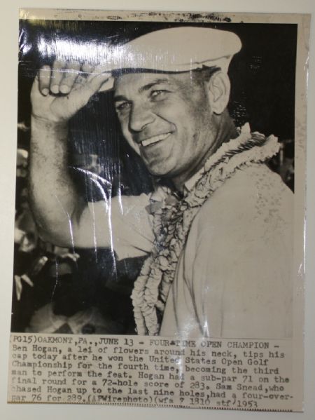 Ben Hogan Wire Photo - 1953 US Open Win
