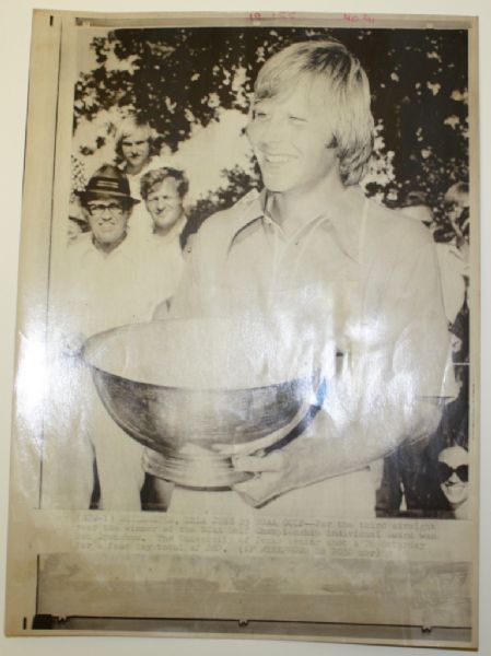 Ben Crenshaw Wire Photo - 1973 US Amateur