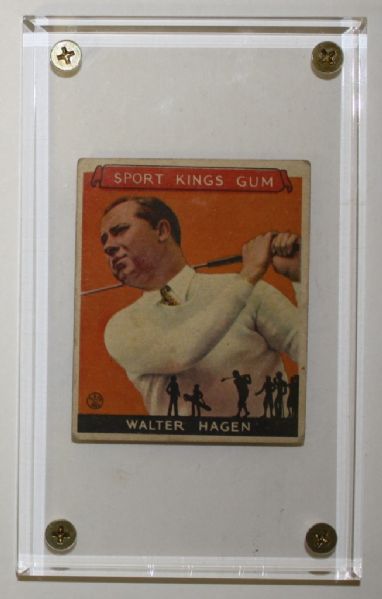 1933 Walter Hagen Goudey Card