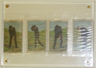Four 1912 Gallaher (England & Ireland) Golf Cards "Sports Series - #3 Golf, #5 Golf, #8 Golf & #9 Golf" 