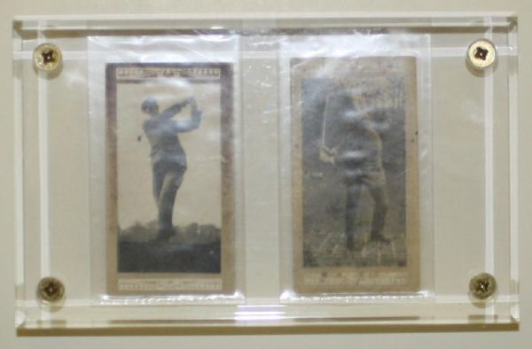 Two 1914 Marsuma (England) Golf Cards "Famous Golfers And Their Strokes - #5 James Braid & #41 J.H. Taylor"