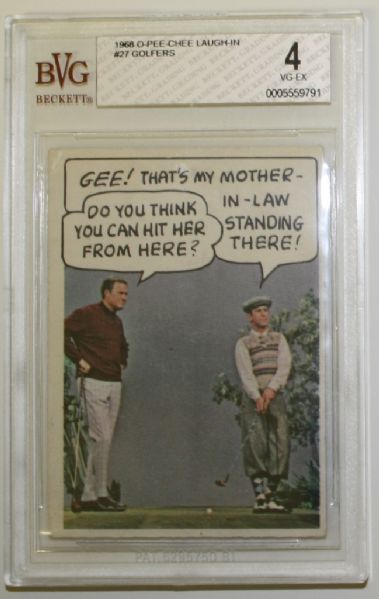1968 Topps / O-Pee-Chee(Canada) Golf Card "Laugh-In - #27 Golfers"