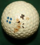 Spalding Domino Blue Dot Dimple 5 Balls in Wrapper and Original Box
