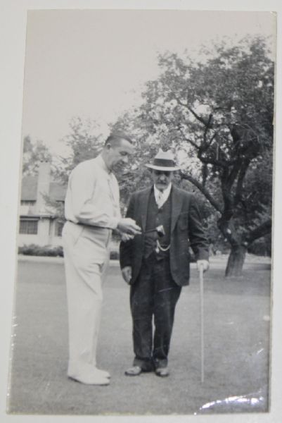 Vintage Walter Hagen Photo with His Dad