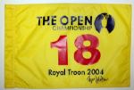 Todd Hamilton Autogrpahed 2004 British Open Flag