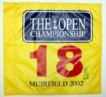 Ernie Els Autographed 2002 British Open Flag