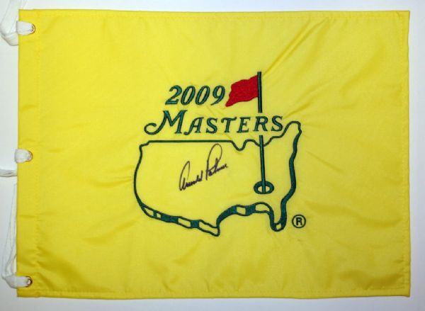 Arnold Palmer Autographed 2009 Masters Flag