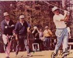 Autographed 8x10 Photo by 3 Masters Champions - Snead, Ford, and Goalby
