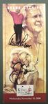 Jack Nicklaus & Arnold Palmer Dual Signed King & Bear Ticket JSA COA