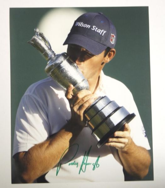 Padraig Harrington British Trophy 8x10 JSA COA