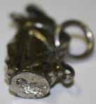 Art Deco Chrome Bag with Clubs Charm