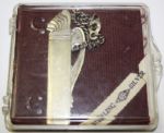 1920s English Art Deco Webster Sterling Bag Tag