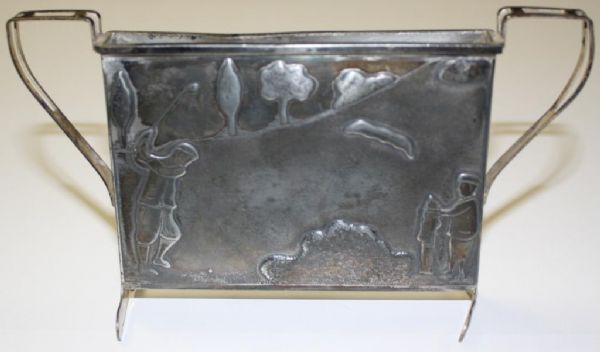 Vintage Antique Silver Platted Business Card Holder - (Apollo 3017)