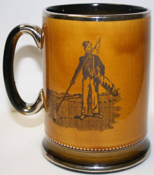 1940s Ceramic Arthur Wood England Golf Mug