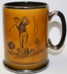 1940's Ceramic Arthur Wood England Golf Mug