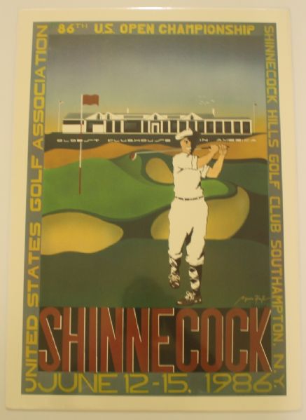 1986 Shinnecock First Commissioned Poster Done for US Open Golf Championship