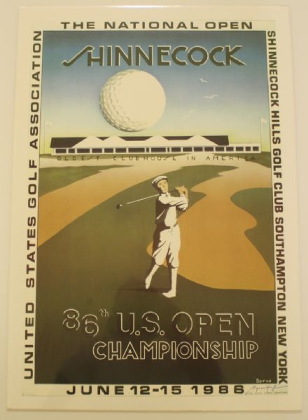 1986 Shinnecock US Open Championship Poster