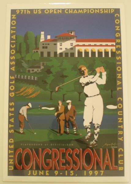 1997 Congressional US Open Championship Poster