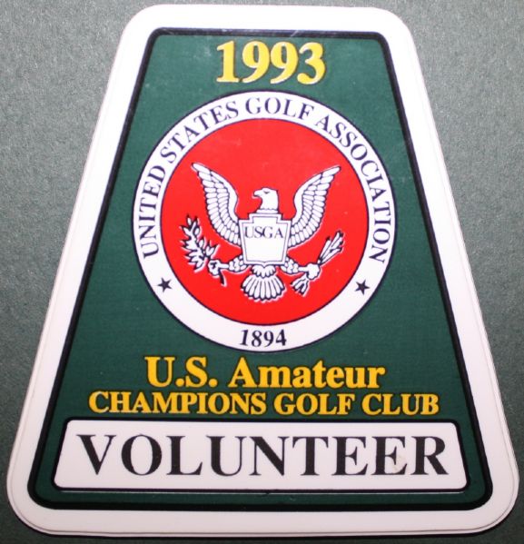 1993 US Amateur Volunteer Badge