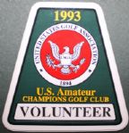 1993 US Amateur Volunteer Badge