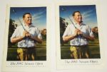 Two 1997 Nissan Open Pairing Sheets - Nick Faldo Wins
