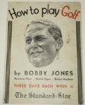Bobby Jones Ad from The Standard-Star