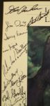 1993 Liberty Mutual Legends of Golf Poster Signed by Field Incl. De Vincenzo, Thomson, Palmer
