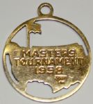 14k Golf Masters Charm-Womens Augusta National Gift- Inscribed Masters Tournament 1958 - Arnold Palmer's First Win