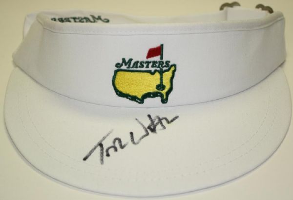 Tom Watson Signed Masters Visor - JSA