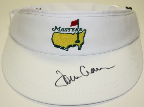 3 Masters Visors - 1 Each Signed by Tommy Aaron, Charles Coody, and Lee Westwood. Also Ben Crenshaw Signed Masters Hat - JSA