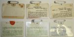 Lot of 9 Masters Badges: '70, '74, '76, '77, '78, '79, '88, and '89(2)