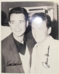 Ken Venturi and Jack Burke Signed 8x10 - Black and White - JSA