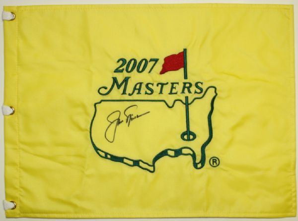 2007 Masters Flag Signed by Jack Nicklaus - JSA