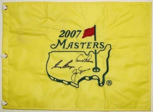 2007 Masters Big Three - Jack Nicklaus, Arnold Palmer, and Gary Player - JSA