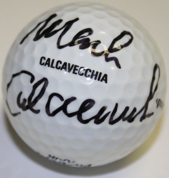 Mark Calcavecchia Signed Personal (Calcavecchia) Golf Ball - 1989 Open Champ