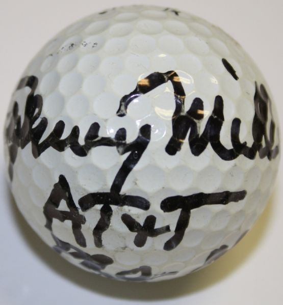 Hall of Fame Johnny Miller Signed Golf Ball w/AT&T Pro-Am Notation - JSA