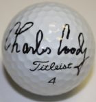 Charles Coody Signed Golf Ball - 1971 Masters Champ