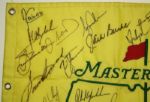 Undated Masters Flag Signed by 34 Masters Champs One of Finest Flags Known - JSA and PSA